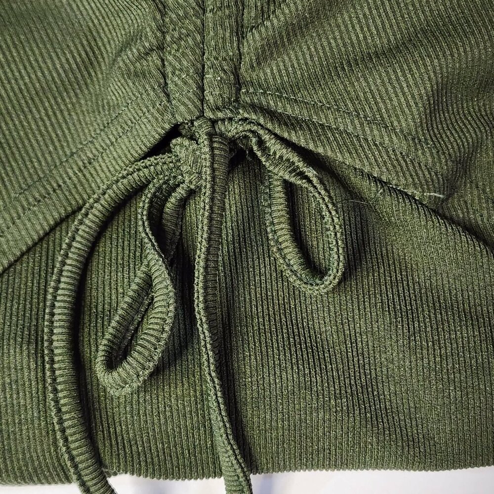 Cider Rib Button Drawstring Midi Dress - Picture 5 of 5